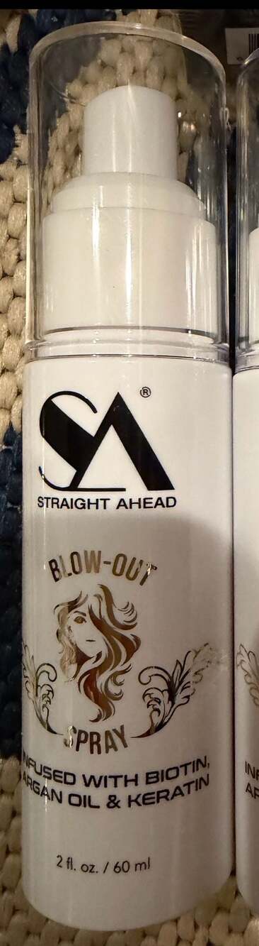 Straight Ahead Blow-Out Spray Infused with Biotin, Argan Oil & Keratin 2 fl. oz.